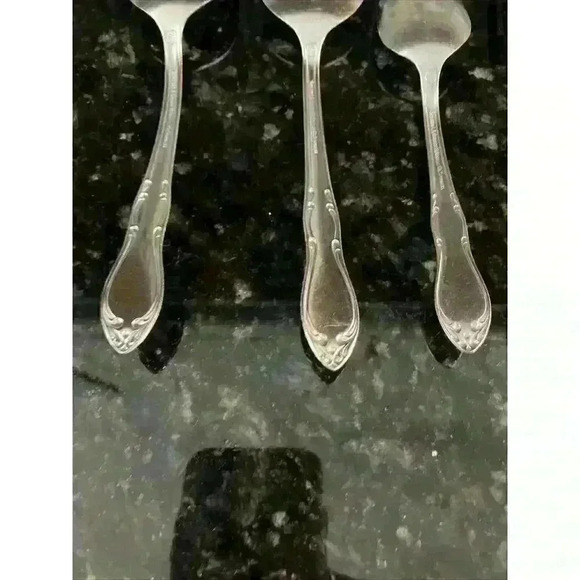 Simeon & George Oneida HOMESTEAD stainless serving‎ dinner fork Spoon Teaspoon - Picture 10 of 13